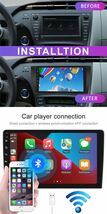 9インチ適用2012 プリウス 専用 パネル iPhone CarPlay Android 11 ナビ ディスプレイオーディオ 新品 AHDカメラ付 2G/32G Xoh031_画像2