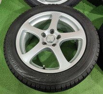 225/50R17 BRIDGESTONE BLIZZAK VRX2【2019年】(SIBILLA RT) 17X7J ET38 5H/114.3 4本セット！バリ溝！_画像3