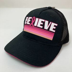 新品 タグ付き SUPPORT the CURE サポートザキュア 帽子 キャップ cap フリーサイズ FREE 黒 ブラック メッシュ カジュアル スポーツ