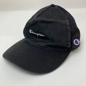 Champion チャンピオン キャップ 帽子 cap フリーサイズ FREE 黒 ブラック カジュアル スポーツ トレーニング シンプル ロゴ 刺繍