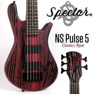 Spector NS PULSE 5 Cinder Red 5弦ベース