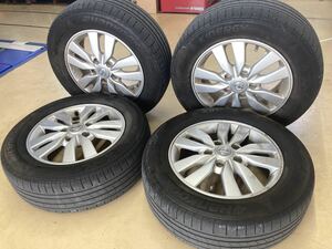 日産☆セレナ純正☆C26 195/65R15 15×5.5JJ,+45 ５～６部山タイヤ付☆