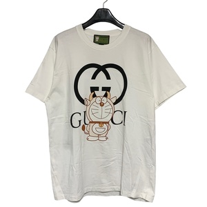 [ б/у ] GUCCI Gucci Doraemon короткий рукав футболка S 616036 белый корова . tops cut and sewn 23017748 RS