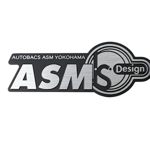 ASM Logo Emblem エンブレム 品番：ASM-G-0038 素材：アルミの画像1