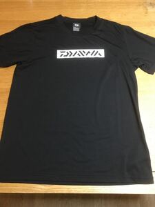  Daiwa Daiwa DE-8621 короткий рукав черный M размер Short рукав box Logo футболка UV cut . пот скорость .