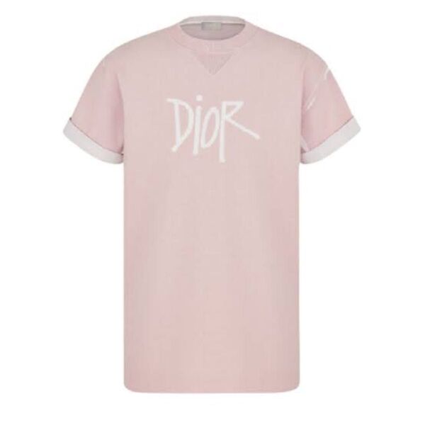 DIOR × stussy コラボ tシャツ ピンク Sサイズ