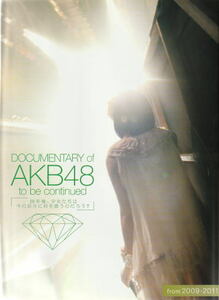 『DOCUMENTARY of AKB48　to be continued 10年後、少女たちは今の自分に何を思うのだろう？』映画パンフレット・角２号