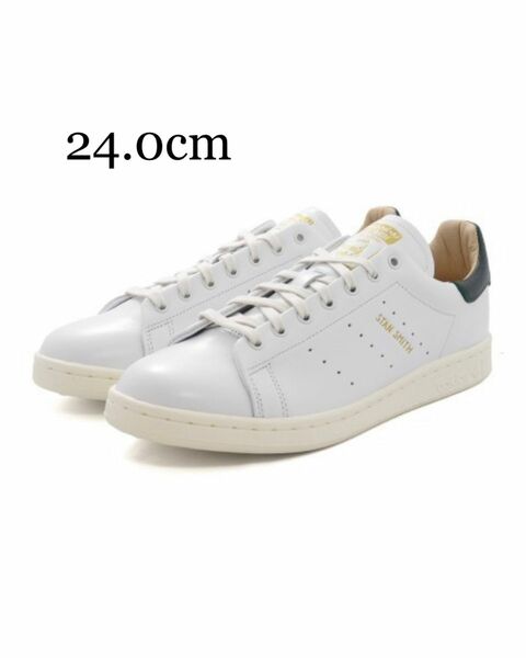 【新品】スタンスミス LUX STAN SMITH アディダス HP2201 ホワイト グリーン 24.0cm 天然皮革