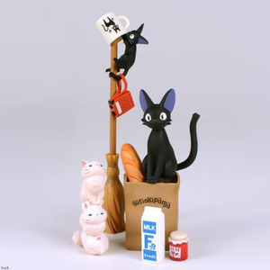ジジと子猫 フィギュア 置物 パズル 積み木 可愛い インテリア 雑貨 魔女の宅急便 おもちゃ 子供 ナチュラル ギフト ジブリ