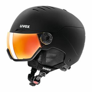 24UVEX wanted visor ブラックマット　58-62ｃｍ　レンズカラー：レッドミラー（S2）眼鏡使用可　定価￥33000バーゲン価格！即決・現品限り