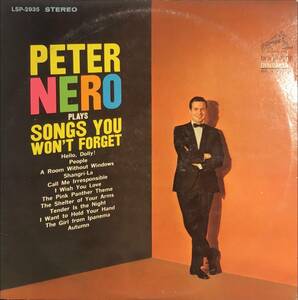 Peter Nero Peter Nero Plays Songs You Won't Forget US ORIG