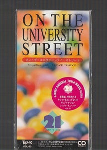 即決 送料込 8cm シングル SCD 廃盤 21 TWENTY-ONE 斎藤誠 村田和人 ON THE UNIVERSITY STREET / I LOVE TOKYO 東京 VIDL-89 斉藤誠 J-WAVE