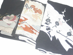  brand new kurotomesode 3 pieces set . tailoring used good goods 
