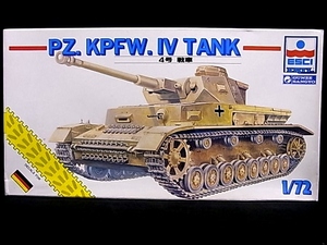 e10313　ESCI エッシー グンゼ産業 PZ.KFW.IV TANK 4号 戦車 1/72 プラモデル 未組立 元箱 (89)