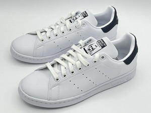 新品 ad645 訳あり品 アディダス スタンスミス 23.5cm 男性用兼女性用 ホワイトxネイビー ADIDAS STAN SMITH FX5501