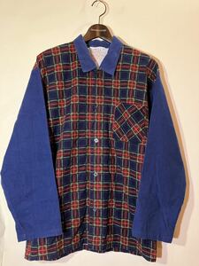 80's 90's 日本企画 old vintage Grow Well CHECK SHIRT オールド ビンテージ パジャマ チェックシャツ ネルシャツ L シャツジャケット