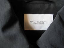 BEAUTY & YOUTH UNITED ARROWS ユナイテッドアローズ ネイビー ステンカラーコート 紺 M～L_画像4