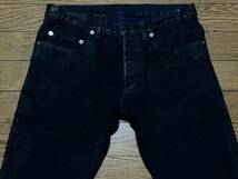 Dior homme ディオールオム 433D0077TX132 ストレッチ コーティング デニムパンツ ネイビーブラック イタリア製 28 BJBC.I_画像4