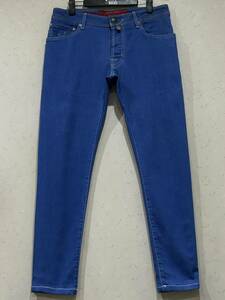 *JACOB COHENyakobko-enJ622 OT:45752 stretch Denim pants indigo Italy made 33 BJBC.I