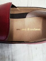 sh1222 ◇送料無料 新品 maRe maRe マーレマーレ レディース スリッポン 24.0cm レッド 赤 靴 サイドゴム 軽量 日本製 柔らかい_画像10