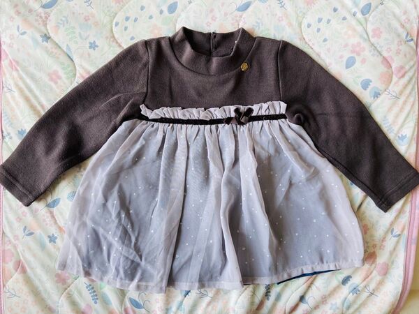 美品 プティマイン レース トップス トレーナー