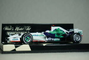 1/43 ダンボウィング バトン MINICHAMPS HONDA RA108 #16 BUTTON 2008 ホンダ アース 地球 エレファントイヤー アースドリーム Earthdreams