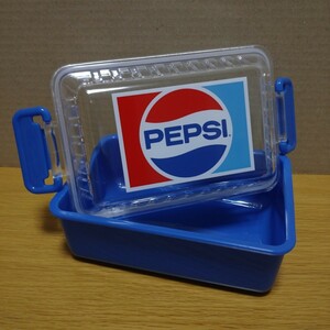 PEPSI Pepsi Pepsi-Cola . lunch box .. present lunch box storage case ornament Setagaya base goods collection Logo mascot 3