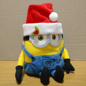 クリスマス 限定 ミニオン ミニオンズ ボブ ぬいぐるみ ポーチ 収納 ケース マスコット 　minion minions サンタボブ 飾り 置物 Christmas 