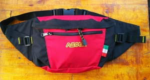 ASOLOazoro waist bag / red / mountain climbing shoes Manufacturers 