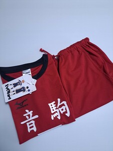 新品未使用 S ハイキュー　音駒 孤爪研磨 ５番なりきり 半袖Tシャツハーフパンツ　パジャマ ルームウェア 即決送料無料 限定コスプレAら