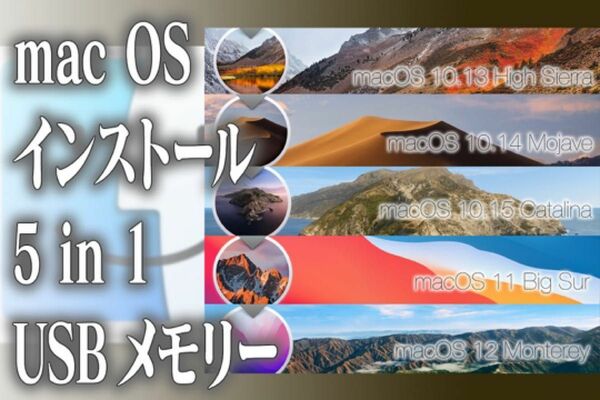 ☆ｍacOS 5in1 インストール用高速USBメモリー☆Apple