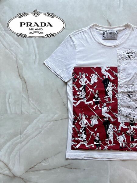 PRADA　MILANO　プラダ　Tシャツ　新品　未使用　ハイブランド　 半袖Tシャツ　