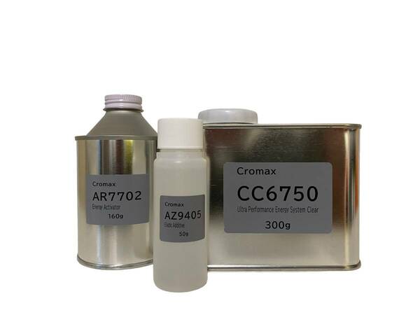 Cromax CC6750　AR7702　AZ9405　クリヤー　硬化剤　軟化剤　樹脂用　お試しセット　送料込み　鈑金塗装