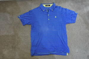 【KSD/Io/A/92】ルコックスポルティフ ゴルフコレクション半袖ポロシャツ・サイズLサイズです。 ・綿１００％ たたみ皴あり