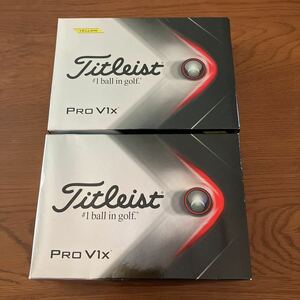 【新品】Titleist　PROV1x　２ダース　タイトリスト　イエロー＆ホワイト　2023 プロV1x