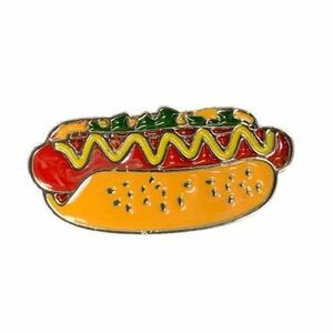 HOT DOG ホットドッグ ピンバッチ/ ピンズ アメリカン雑貨 ファーストフード POP かわいい ブローチ オシャレ ポップ