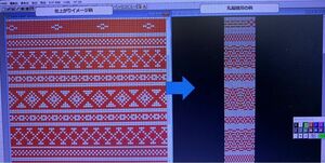 編み機用　柄作成（丸編み設計規格）