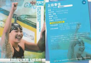 2012　競泳　上田春佳　【16】　レギュラーカード　TOP SWIMMERS 画像表裏　※同梱可　注意事項必読