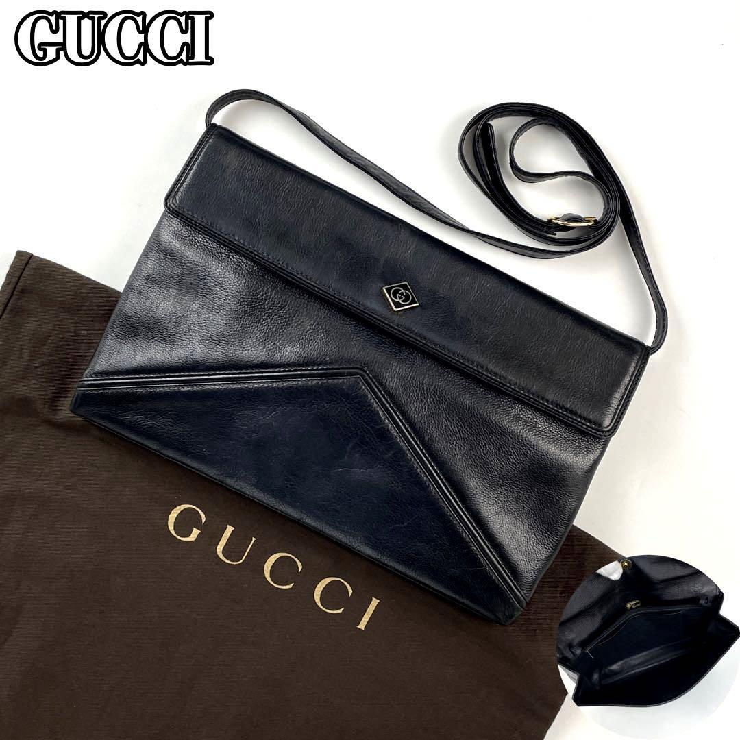 美品】GUCCI グッチ ショルダーバッグ 2way インターロッキング GG