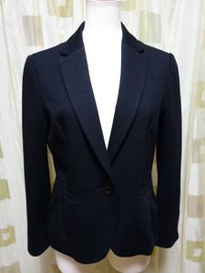 KUMIKYOKU Kumikyoku # size 3# black * one button tailored jacket # wool * polyester 