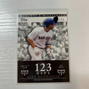 2007 Topps Moments Milestones Alex Rodriguez 150枚限定