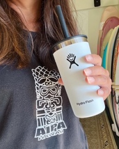 ハワイロコに大人気！ハイドロフラスクHYDROFLASK 12oz(354ml)ステンレスタンブラー カクタス サーフィンビーチアウトドアヨガビーチ_画像4