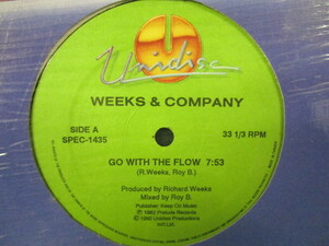 Weeks & Company ： Go With The Flow 12'' c/w Rock Your World // 5点で送料無料