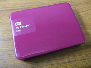 e484 WD My Passport ultra ポータブル外付けハードディスク ２TB WDBBKD0020BBK USB3.0 本体 HDD 中古　動作品