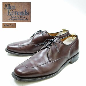 USA製　11D表記　29cm相当　Allen Edmonds Burton　アレンエドモンズ　バートン　Uチップドレスシューズ　スクエアトゥ　ブラウン　/U9064