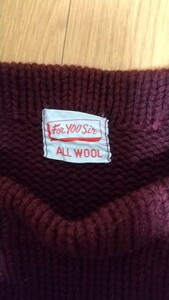 ローゲージニット sweater knit ヴィンテージ ビンテージ 40s 50sヴィンテージ古着ウール WOOL vintage boatneck ボートネック XL 肉厚生地