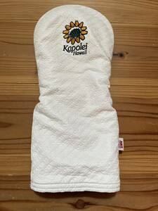  postage included!AM&E GOLF head cover white white collaboration KAPOLEI Hawaii made in USA GOLF Golf goods e- M and i-
