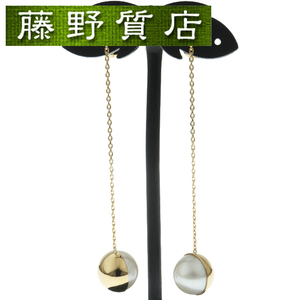 ( new goods finishing settled )tasakiTASAKI rice field cape a Lulu can earrings K18 YG × pearl EC-3892-18KYG earrings 8852