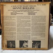 【LP】オリジ★ソニー・ロリンズ / SONNY ROLLINS / ア・ナイト・アト・ザ・ヴィレッジ・ヴァンガード / US盤 / BLUE NOTE 1581 MONO_画像2