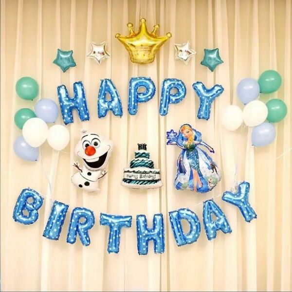 アナと雪の女王 バースデー 女の子　誕生日 バルーン　パーティー飾り付け